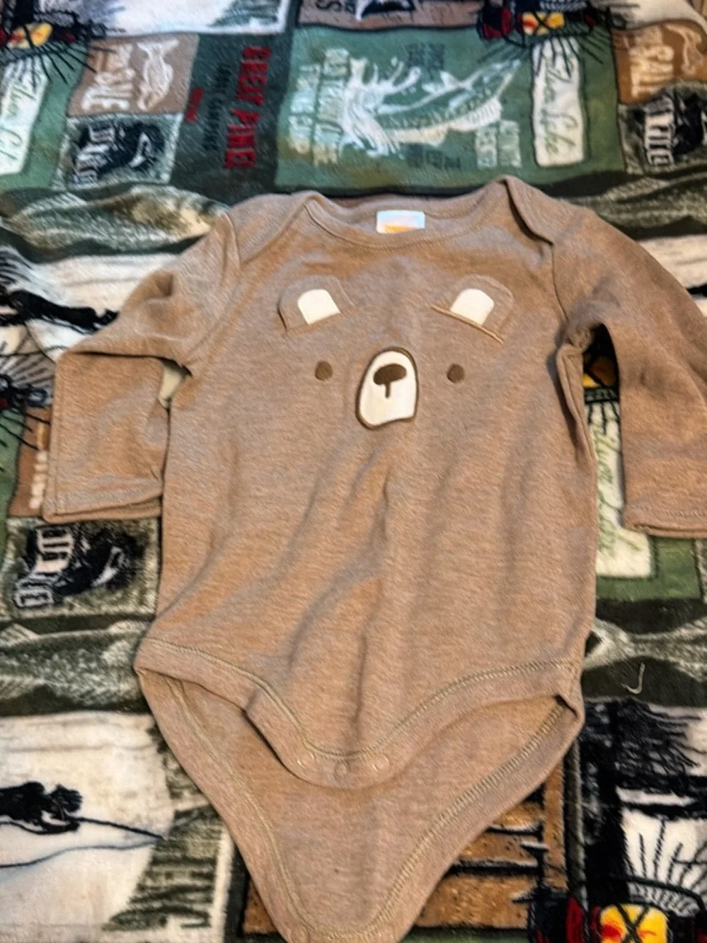Gymboree Brown Bear Long-Sleeve One-Piece Bodysuit